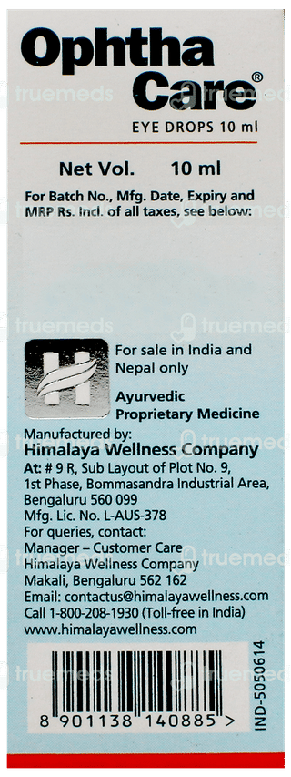 Himalaya Ophthacare Eye Drops 10Ml